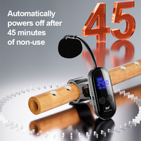 Plug and Play 2.4G Wireless Clip-On Instrument Microphone with 3D Reverb for Flute