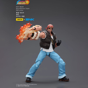 Figura de Acción Coleccionable JOYTOY KOF98UMIkari Warriors Team Ralf Jones JT01710 Escala 1/18, Modelo Articulado - Product Image 4