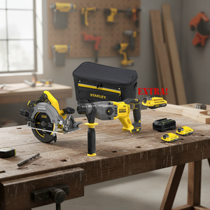 ชุดสว่านโรตารี่ไร้สาย STANLEY SDS-Plus 18V V20 Brushless รุ่น UTP0045 พร้อมเลื่อยวงเดือนไร้สาย UTP0057 ผลิตในอิตาลี - Product Image 3