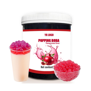 Perles de boba à la grenade de qualité supérieure pour les boissons aux bulles, les desserts, les boissons, le sirop de fruits, les garnitures, le sac de sucre - Product Image 1