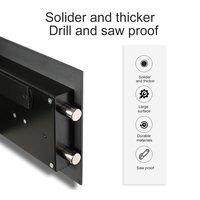 Intelligenter Mini-Tresor zum Fabrikpreis, Metall-Waffenschrank mit Smart-Lock für Hotel und Büro