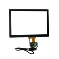 Panel Táctil Capacitivo de Marco Abierto con Cubierta de Vidrio Impermeable de 10 Puntos USB, Tamaño Personalizado de 19.5 Pulgadas, Directo de Fábrica OEM