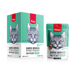 Meilleure vente Wanpy 85g emballage frais friandises pour chat délicieuse collation poulet saumon thon diverses saveurs Wanpy chat collation humide - Product Image 3
