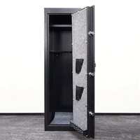 Caja Fuerte para 8 Armas Largas de Acceso Rápido para Seguridad en el Hogar, Gabinete para Armas Largas con Cerradura Electrónica Digital y Bolsas para Pistolas y Pernos de Montaje