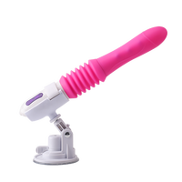 Großhandel Automatische Stoßdildo-Maschine für Frauen 5-Frequenz Vibrierender Heizender Ferngesteuerter Masturbator