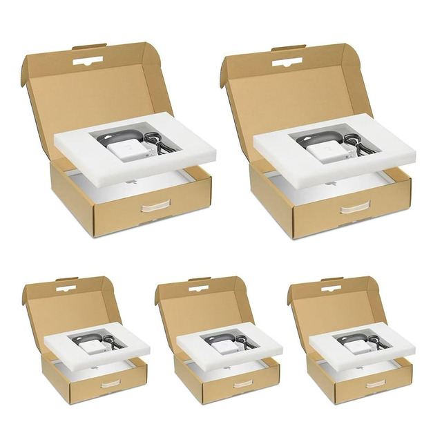 B600 Laptop Shipping Box with Protection Foam up to 17 Inches Notebook Cardboard Laptop Shipping Secure Mailing Boxes Carton