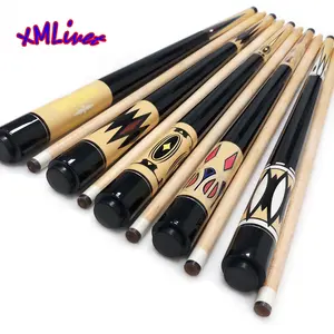 xmlivet Pool Carom cues in 142cm length and wood joint 13mm Billiard carom cushion cue sticks wholesales