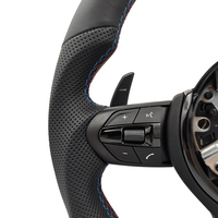 Volant sport M avec garniture noire, fond plat, pour BMW Série 3 E90 E91 E92 E93 X5 E70 E71 X6 E72 E84 E89 E88