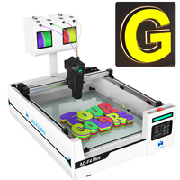 Impresora 3D de Letras Mingda AD-F4 Mini de 4 Colores para Letreros, Máquina de Curado UV para el Negocio de Letreros