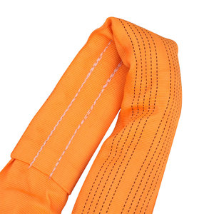 10トン 10m/20m 高強度ポリエステル丸型スリング ウェビングスリング 無限ループリフティングスリング - Product Image 3