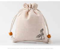 Sacs en lin faits main avec cordon de serrage, multicolores, pour emballage de cadeaux de fête, lot en gros, options de couleurs personnalisées