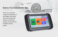 Sistema de Diagnóstico Inteligente XTOOL E2 PRO EV para Vehículos Eléctricos, Lee el SOC (Estado de Carga), el SOH (Estado de Salud) y los Códigos de Error