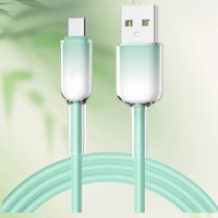 Câble de données tressé en nylon à charge rapide 60W USB vers Type-C pour ordinateur et écouteurs 1m
