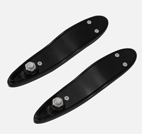 Kit de Extensión de Señales de Giro de Aluminio Negro para Placa de Matrícula, para Softail 2000-2025, Colocación Trasera, Nuevo, 1 Año de Garantía