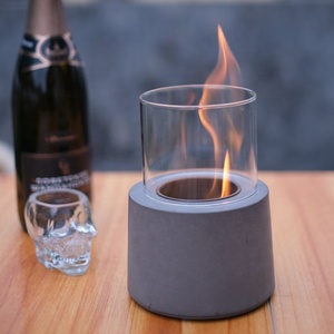 Calefacción al aire libre, pequeña chimenea de hormigón, decoración de escritorio, Mini fogón de mesa con Alcohol sin humo - Product Image 4