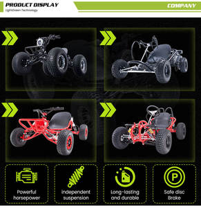 Nouveau kart tout-terrain professionnel pour adultes, à essence, 4 temps, pneus de 7 pouces, quatre roues, haute vitesse, 60 km/h, moteur 201-500cc, chaîne, kart à pédales - Product Image 5