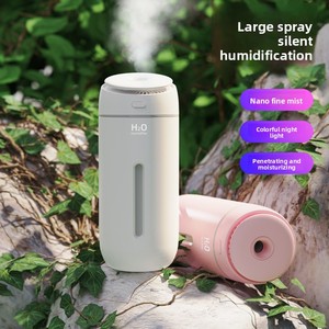 USB 400ml <b>Large</b> Spray Air Purifier Humidifier with Night Light <b>Plastic</b> for Home Office Bedroom Car 1 Year Warranty - Product Image 4