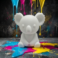 Populaire Kit de sculpture DIY Ours Koala fluide en PVC, jouet à colorier fait main, tirelire 17 cm, décoration d'intérieur