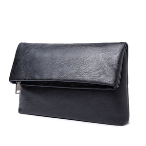 Fabbrica del Commercio All'ingrosso <span class=keywords><strong>di</strong></span> Alta Qualità Su Misura <span class=keywords><strong>di</strong></span> <span class=keywords><strong>Marca</strong></span> <span class=keywords><strong>di</strong></span> Stampa Nero <span class=keywords><strong>di</strong></span> Cuoio Reale degli uomini del Sacchetto <span class=keywords><strong>di</strong></span> Frizione - Product Image 2