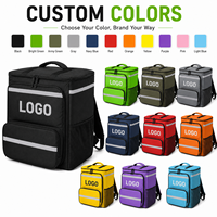 Mochila de Reparto Aislada Personalizada, Bolsa Térmica para Alimentos OEM ODM de 24L, Reflectante, para Bicicleta, con Logotipo