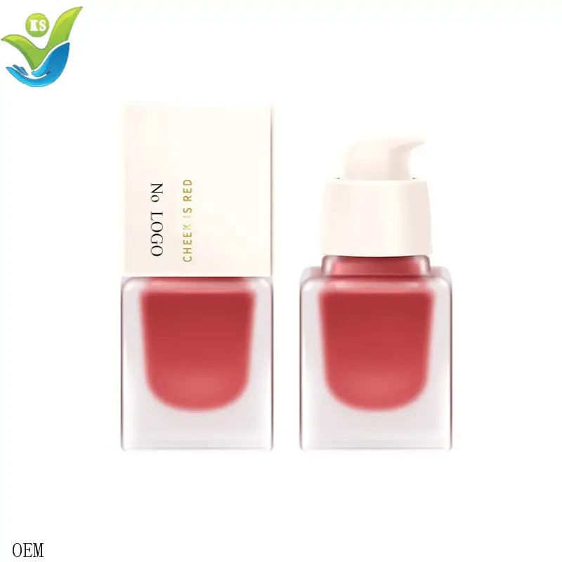 Hochwertige Liquid Blush Brighten Natural Pink Rot Orange Face Cheek Make-up Rouge leicht zu färben langlebige Make-up Rouge