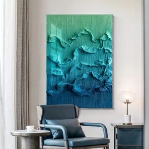 Huamiao Art moderne Texture peinture abstraite paysage impression mur Art <span class=keywords><strong>verre</strong></span> peinture pour salon - Product Image 3