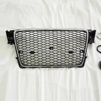 Grille en maille chromée de style PNB RS4 pour Audi A4 B8/S4 2008-2012, nouveau matériau ABS, haute qualité, installation facile, garantie de 3 mois