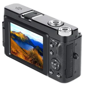 การบันทึกวิดีโอ 48MP มืออาชีพราคาต่ําคุณภาพสูง 2.88 นิ้วกล้องวิดีโอดิจิตอลหมุนหน้าจอ 4k ultra hd slr กล้อง
