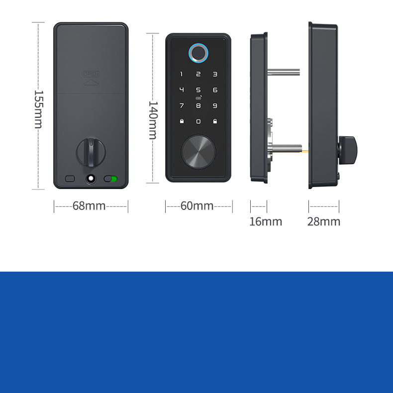 ttlock smart lock cerradura electronica biometric intelligent digital smart door lock for front door