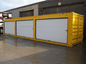 Porte de stockage commerciale enroulable anti-ouragan, résistante aux vents, en tôle, pour mini-entrepôt - Product Image 5