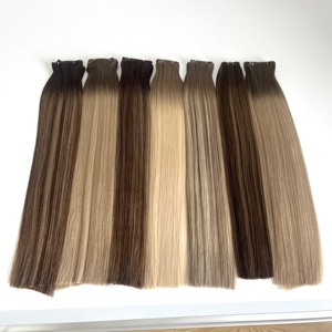 Extensions de cheveux humains vierges européens Genius, tissées, double épaisseur, sans nœuds, lisses comme des baguettes, douces - Product Image 5