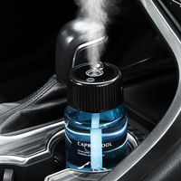 Diffuseur de parfum intelligent rechargeable pour voiture avec intensité réglable, diffuseur automatique d'arômes pour porte-gobelet, rafraîchisseur d'air