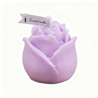 Bougie parfumée artisanale en forme de rose, pour aromathérapie, souvenir créatif, accessoire photo, cadeau tendance et très prisé