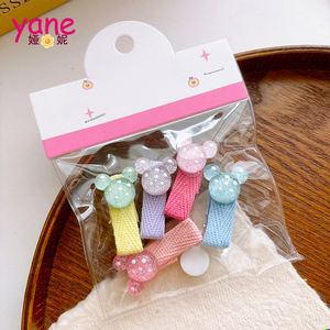 Star BB Haars pange Set Bonbon farbene, mit Stoff überzogene Haars pangen für Kinder Kunden spezifische Verpackung aus Metall Kunststoff-Direkter Hersteller - Product Image 5