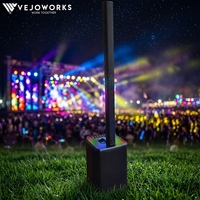 OEM ODM 12 inç Aktif İki Yönlü Kolon Line Array Hoparlör Güçlendirilmiş Kolon Hoparlör PA Hoparlör