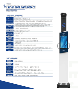Máy đo sức khỏe, kiểm tra BMI, chiều cao, cân nặng, đo thân hình tại bệnh viện/phòng khám/dược phẩm/nhà tập thể dục/phòng khám khám sức khỏe HW-V9 - Product Image 6