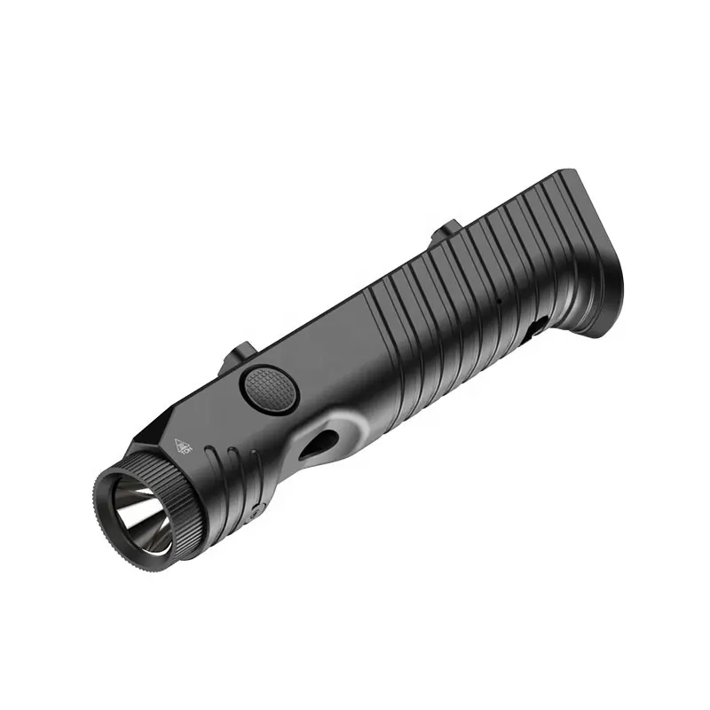 Super Bright 1450 Lumens Tactical Flashlight with White LED Magnetic Rechargeable with Steady   Strobe Modes