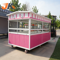 Carrito de Comida Móvil de Acero Inoxidable con Ruedas para Servicio de Comida Rápida