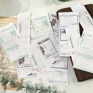 50 hojas/paquete de notas de papel especiales Diario de Berlín serie 4 notas de escritura de <span class=keywords><strong>cuenta</strong></span> de mano básicas - Product Image 4