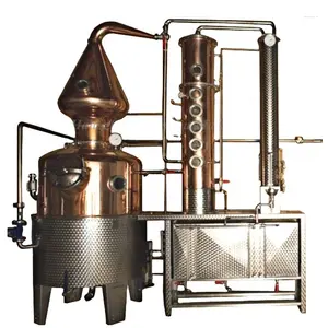 150 Galon Tembaga Moonshine Still Spirit Air Alkohol Penyuling Pembuat Anggur Buatan Rumah Penyuling Baja Antikarat