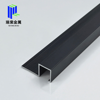 Profilé décoratif en aluminium Ruitang pour bordure de carrelage, profil d'extrusion d'angle, revêtement en poudre
