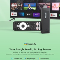 MECOOL MEgo1 4K GTV Android 12.0 TV Stick 4K AI SR/PQ 2 Go + 8 Go RTD 1325 HDR10+ WiFi 2.4G/5G BT5.0 Lecteur multimédia en streaming certifié