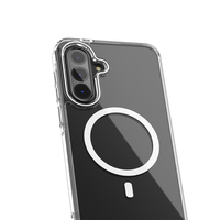 Étui de téléphone portable transparent avec charge magnétique sans fil coloré pour Samsung Galaxy A36 A26 A16 A56 A06 A06s, coque transparente
