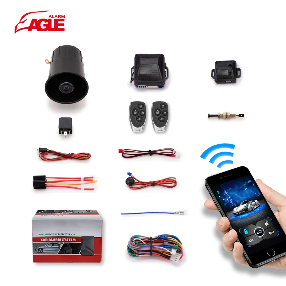 Eagle EG-05BT Universal Smart Phone Car Alarm Remote Engine Start Security One Way Car Alarm System