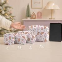 Sac à cosmétiques en nylon avec motifs imprimés de Noël, trousse de maquillage, trousse de toilette de voyage, fermeture éclair, cadeaux pour femmes, trousse de maquillage de voyage réutilisable