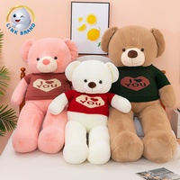 OEM ODM CE Jouet en fourrure douce personnalisé en forme d'ours Jouet en peluche personnalisé Animal surdimensionné Saint-Valentin Ours en peluche de 1 m Jouets en peluche
