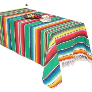 Mantel Mexicano Tejido a Rayas Personalizable e Impermeable <span class=keywords><strong>para</strong></span> Decoraciones de Bodas y <span class=keywords><strong>Fiestas</strong></span> - Product Image 1