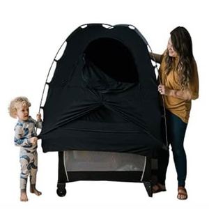 Foldable Portable Mosquito <b>Net</b> Blackout Canopy Crib Cover Crib Tent for Baby <b>Bed</b> - Product Image 1