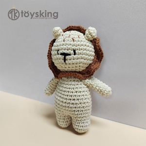 Creativo 100% cotone fatto a mano giocattoli per bambini <span class=keywords><strong>leone</strong></span> Crochet Amigurumi regali per neonati - Product Image 5