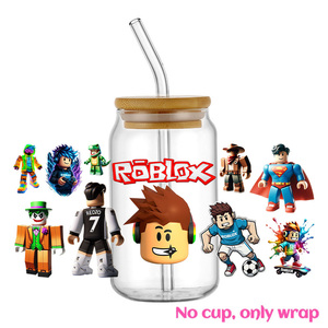 สติกเกอร์ติดแก้ว Robloxe ลายตัวละครในเกม แบบ UV DTF ขนาด 16 ออนซ์ สำหรับแก้ว Libbey และกระป๋องพลาสติก สติกเกอร์แบบลอกติดเอง พร้อมส่ง - Product Image 3